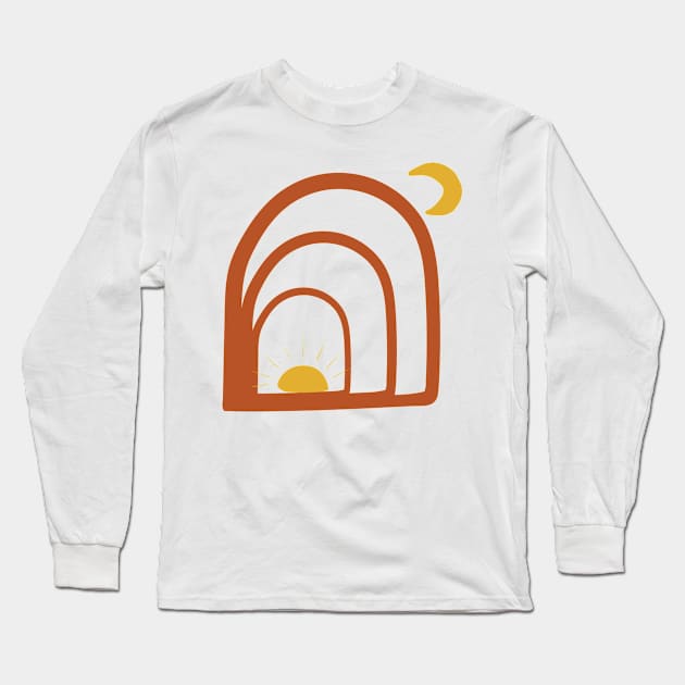 Midcentury Modern Long Sleeve T-Shirt by Rev Store